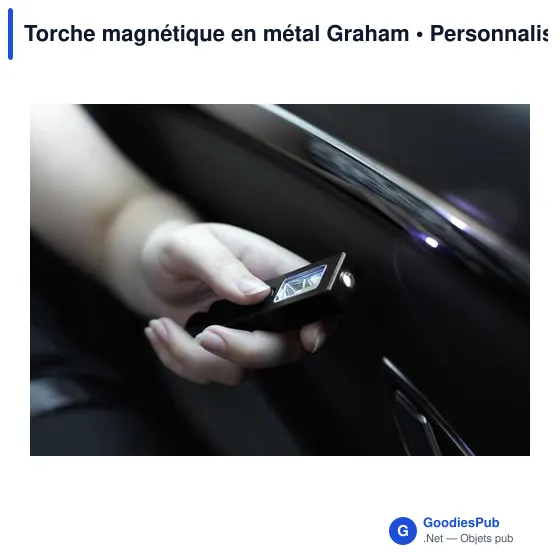 Torche magnétique personnalisable en métal Graham avec logo - Image 10