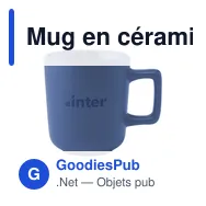 Mug en céramique personnalisable Torino 280 ml avec logo - Miniature 1