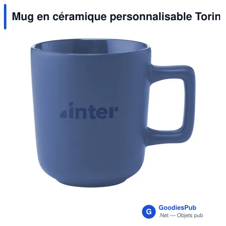 Mug en céramique personnalisable Torino 280 ml avec logo