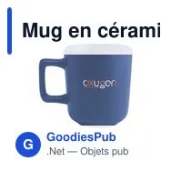 Mug en céramique personnalisable Torino 280 ml avec logo - Miniature 2