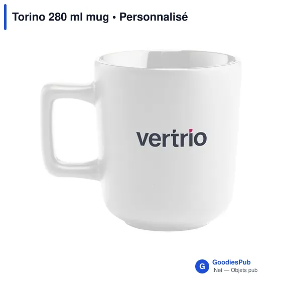 Mug en céramique personnalisable Torino 280 ml avec logo - Image 11