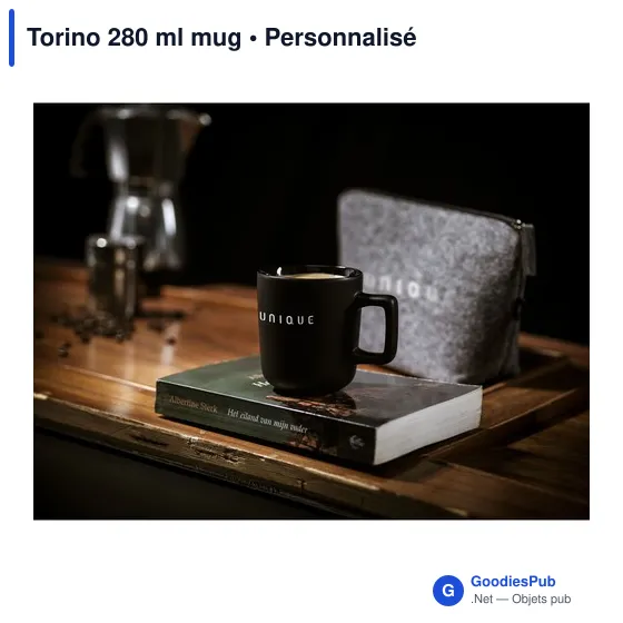 Mug en céramique personnalisable Torino 280 ml avec logo - Image 6