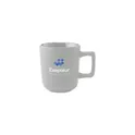 Variante gris - Mug en céramique personnalisable Torino 280 ml avec logo