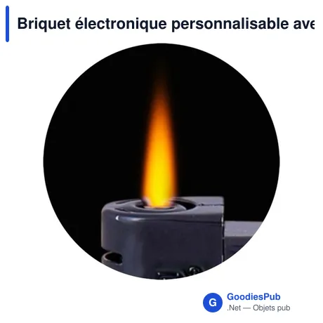 Briquet électronique personnalisable avec logo - Tornado