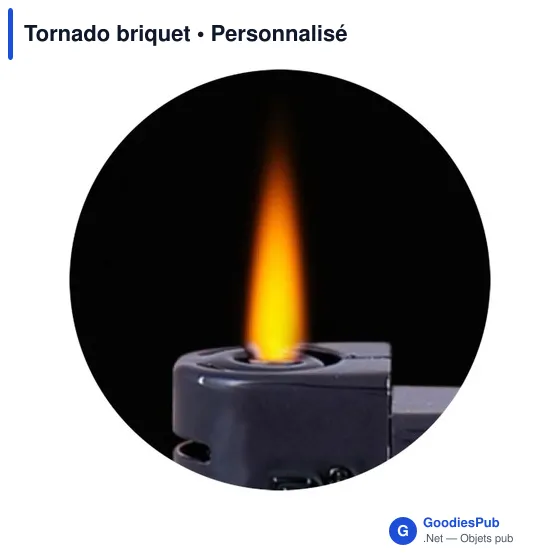 Briquet électronique personnalisable avec logo - Tornado - Image 1