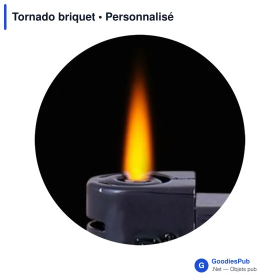 Briquet électronique personnalisable avec logo - Tornado - Image 5
