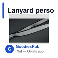 Lanyard personnalisable réfléchissant en RPET avec logo - TOSEE - Miniature 11