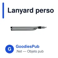Lanyard personnalisable réfléchissant en RPET avec logo - TOSEE - Miniature 12
