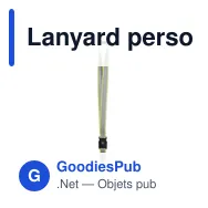 Lanyard personnalisable réfléchissant en RPET avec logo - TOSEE - Miniature 4