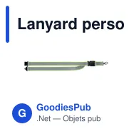 Lanyard personnalisable réfléchissant en RPET avec logo - TOSEE - Miniature 5