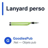 Lanyard personnalisable réfléchissant en RPET avec logo - TOSEE - Miniature 6