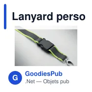 Lanyard personnalisable réfléchissant en RPET avec logo - TOSEE - Miniature 7