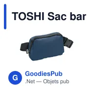 TOSHI Sac banane en polyester 300D - Miniature 1