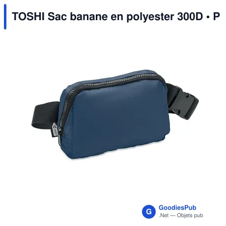 TOSHI Sac banane en polyester 300D