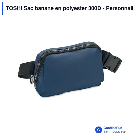 TOSHI Sac banane en polyester 300D - Image 1
