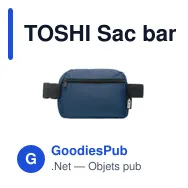TOSHI Sac banane en polyester 300D - Miniature 3