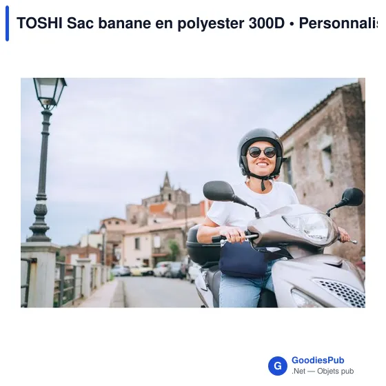 TOSHI Sac banane en polyester 300D - Image 7