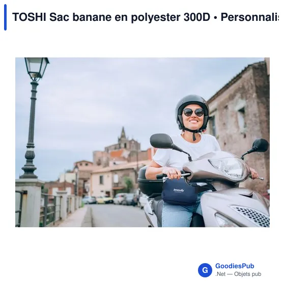 TOSHI Sac banane en polyester 300D - Image 8