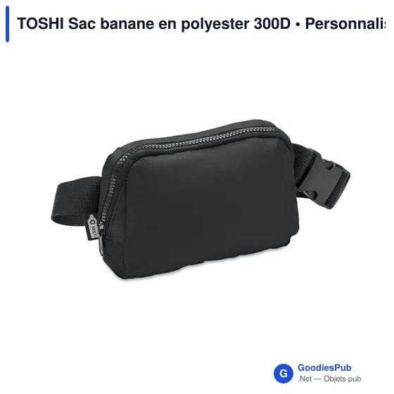 TOSHI Sac banane en polyester 300D - Image 9