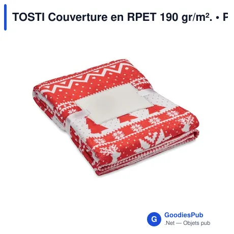 TOSTI Couverture en RPET 190 gr/m².