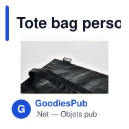 Tote bag personnalisable avec logo pour entreprises - Miniature 3