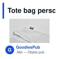 Tote bag personnalisable avec logo pour entreprises - Miniature 6