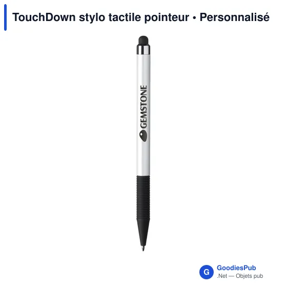 Stylo tactile personnalisable TouchDown avec logo - Image 1