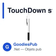 Stylo tactile personnalisable TouchDown avec logo - Miniature 2