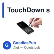 Stylo tactile personnalisable TouchDown avec logo - Miniature 3