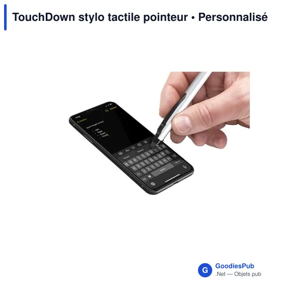 Stylo tactile personnalisable TouchDown avec logo - Image 3