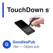 Stylo tactile personnalisable TouchDown avec logo - Miniature 7