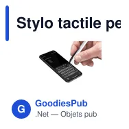 Stylo tactile personnalisable TouchDown avec logo - Miniature 10