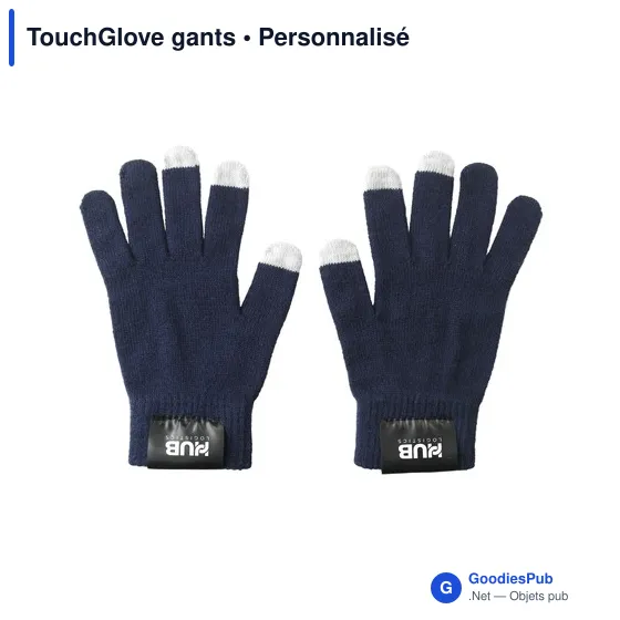Gants TouchGlove personnalisables pour écran tactile avec logo - Image 1