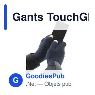 Gants TouchGlove personnalisables pour écran tactile avec logo - Miniature 3