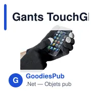 Gants TouchGlove personnalisables pour écran tactile avec logo - Miniature 4