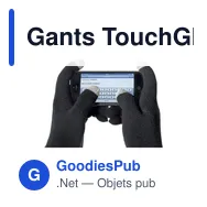 Gants TouchGlove personnalisables pour écran tactile avec logo - Miniature 5