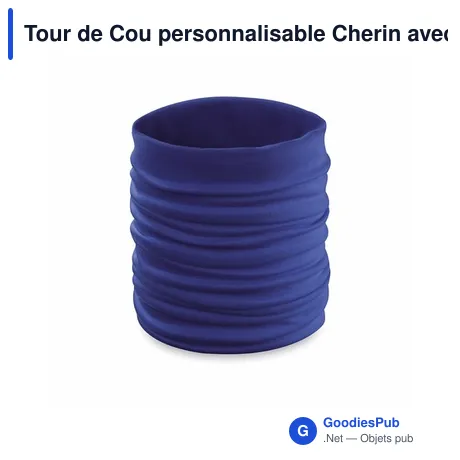 Tour de Cou personnalisable Cherin avec logo en polyester