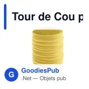 Tour de Cou personnalisable Cherin avec logo en polyester - Miniature 2