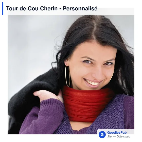 Tour de Cou personnalisable Cherin avec logo en polyester - Image 12