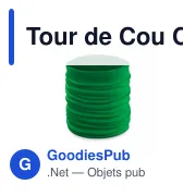 Tour de Cou personnalisable Cherin avec logo en polyester - Miniature 4