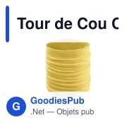 Tour de Cou personnalisable Cherin avec logo en polyester - Miniature 5