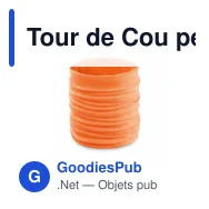 Tour de Cou personnalisable Cherin avec logo en polyester - Miniature 10