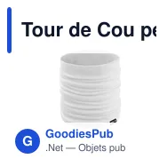 Tour de Cou personnalisable en PET recyclé - Suanixavec logo - Miniature 2
