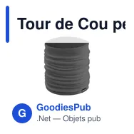 Tour de Cou personnalisable en PET recyclé - Suanixavec logo - Miniature 4