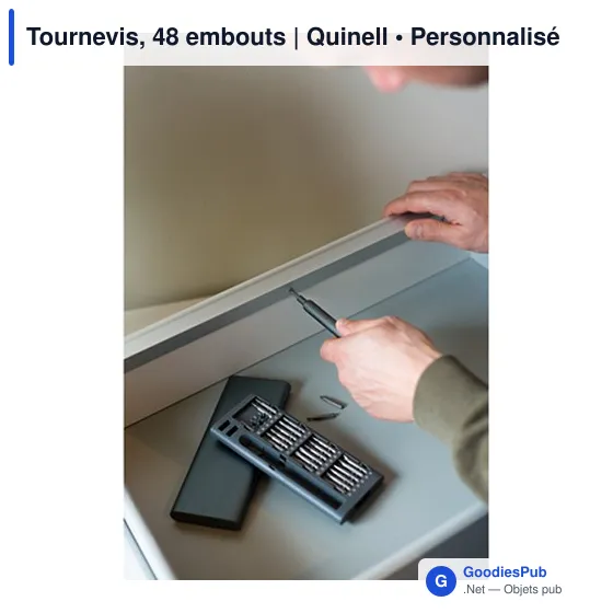 Tournevis personnalisable avec 48 embouts - Logo possible | Quinell - Image 7