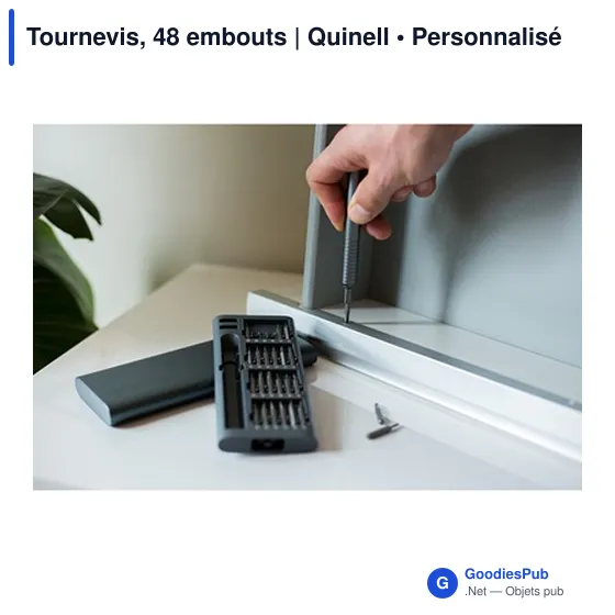 Tournevis personnalisable avec 48 embouts - Logo possible | Quinell - Image 9