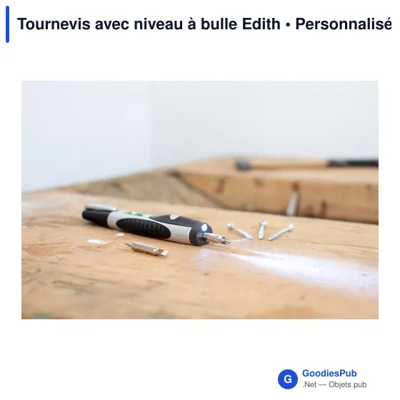 Tournevis avec niveau à bulle Edith - Image 5