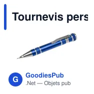 Tournevis personnalisable en aluminium avec logo - Tate - Miniature 11