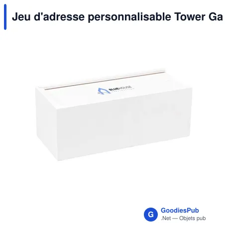 Jeu d'adresse personnalisable Tower Game Deluxe avec logo