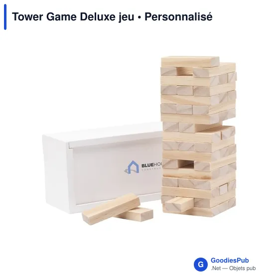 Jeu d'adresse personnalisable Tower Game Deluxe avec logo - Image 2